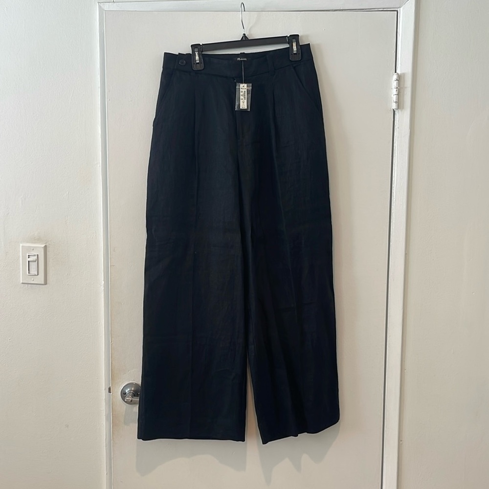 NWT Madewell Wide Leg Black Pants
